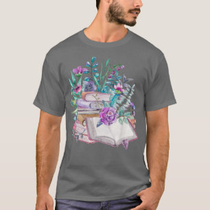 Camiseta Floral Book Lover Christmas Funny Book Nerd Librar