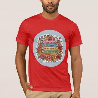 Camiseta Floral Bookworm | Lectura Linda y Uvas de