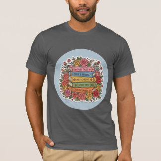 Camiseta Floral Bookworm | Lectura Linda y Uvas de