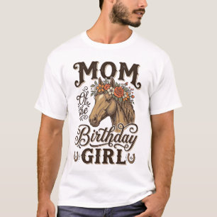 Camiseta Floral Caballo Occidental Vintage Cumplea