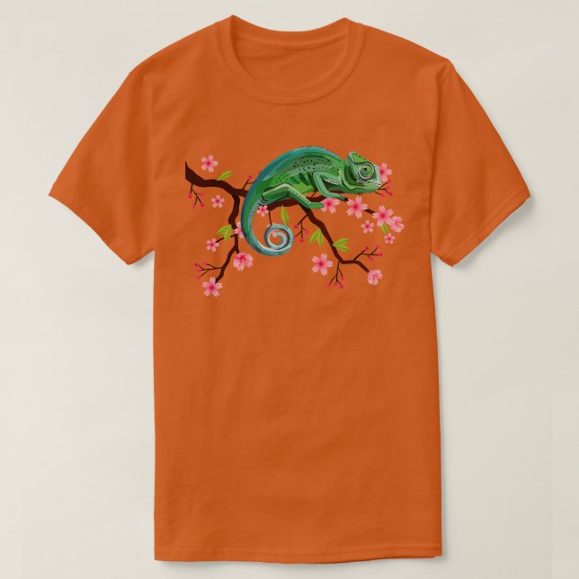 Camiseta Floral Chameleon (Diseño del anverso)