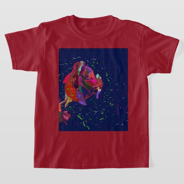 Camiseta floral colorida (Distribución)