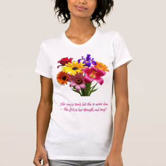 Camiseta floral cristiana inspiradora para madre