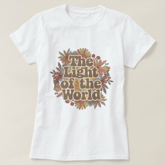 Camiseta Floral cristiana la luz del mundo