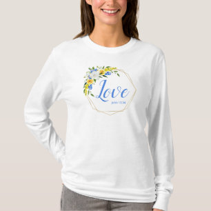 Camiseta Floral de amor