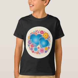Camiseta Floral de Blue Hearts