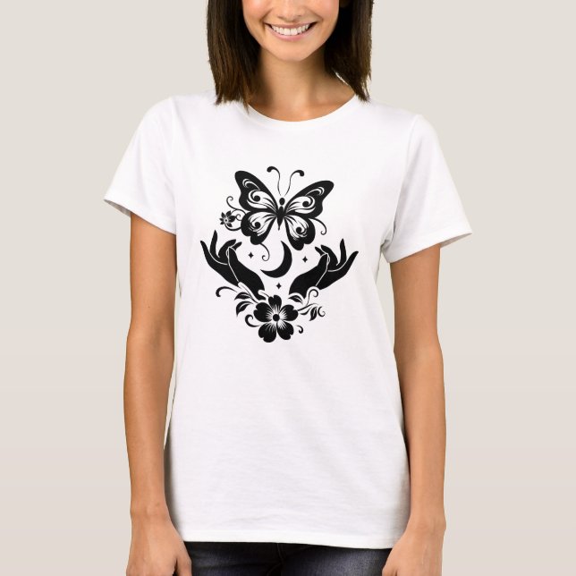Camiseta Floral de Boho (Anverso)