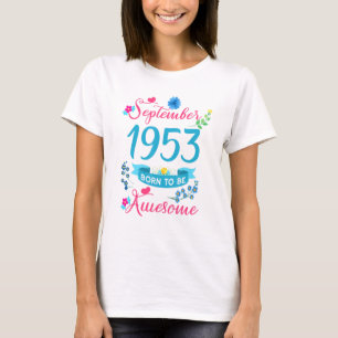 Camiseta Floral De Cumpleaños Para Mujeres Nacidas El 1 De 