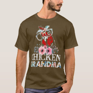 Camiseta Floral de la abuela del pollo