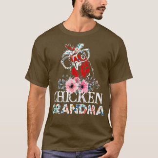Camiseta Floral de la abuela del pollo