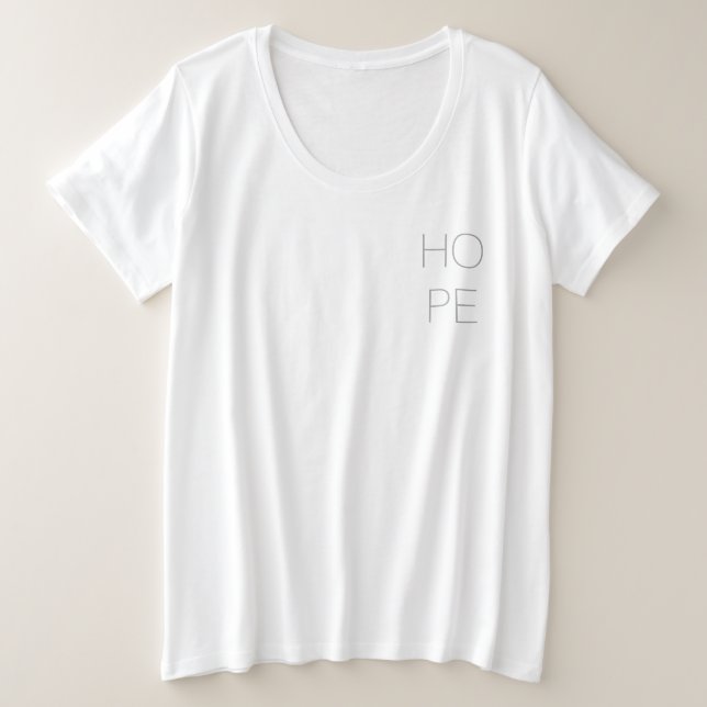 Camiseta floral de la esperanza (Anverso del diseño)