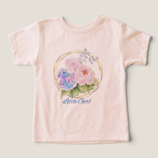 Camiseta floral de niña – Camiseta rosa linda