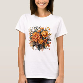 Camiseta Floral de otoño espléndida