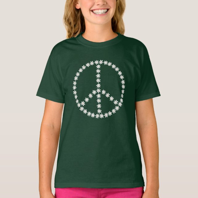 Camiseta Floral de paz (Anverso)