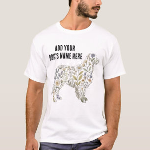 Camiseta Floral de Perro Retriever Dorado Regalo