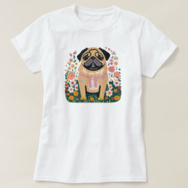 Camiseta Floral de Pug Boho "Your Are Magic"