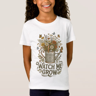Camiseta floral de regadera retro 'Watch Me Grow'