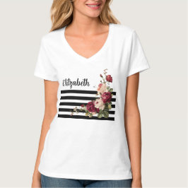 Camiseta floral de Rosa Peony