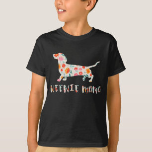 Camiseta Floral de Weenie Mama Dachshund