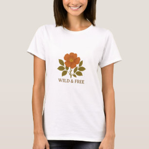 Camiseta floral de Wildrose 'Wild & Free' para muj