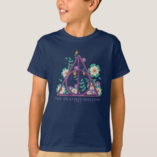 Camiseta Floral Deathly Hallow Graphic (Anverso)