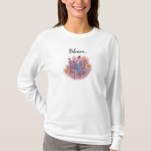 Camiseta floral Día de la madre ilustracion
