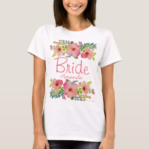 Camiseta Floral dibujada a mano