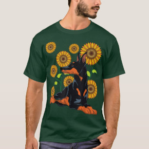 Camiseta Floral Dog Owner Pet Lover Dog Lover Sunflower Dob