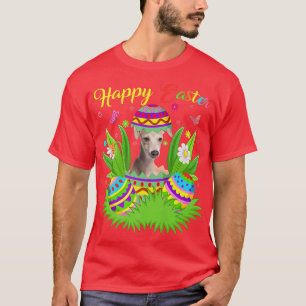 Camiseta Floral Easter Egg Lover Funny Italiano Greyhound D