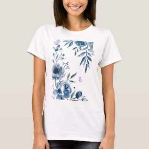 Camiseta Floral Elegance – Flores Suaves en Pastel