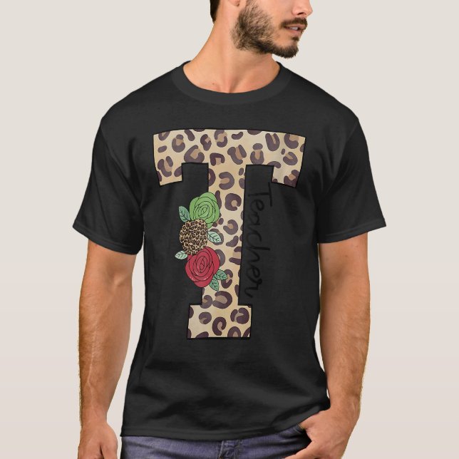 Camiseta Floral es para profesores de escuela que vuelven a (Anverso)