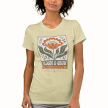 Camiseta floral escandinava de los 70 Vintage | Me
