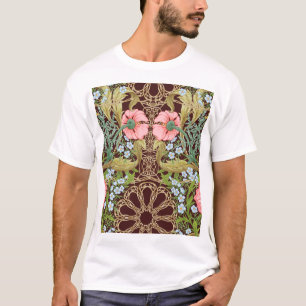 Camiseta Floral estilo Art Nouveau: patrón de cosecha de co