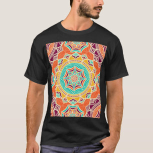 Camiseta Floral Étnica: Encantador Diseño Sin Marea.