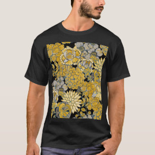 Camiseta Floral Étnica: Textura Paisley Creativa.
