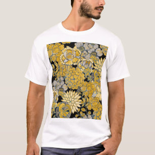 Camiseta Floral Étnica: Textura Paisley Creativa.
