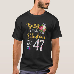 Camiseta Floral Fabulosa y fresca para mujeres de 47 años