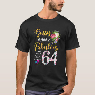 Camiseta Floral Fabulosa y fresca para mujeres de 64 años