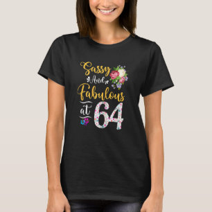 Camiseta Floral Fabulosa y fresca para mujeres de 64 años