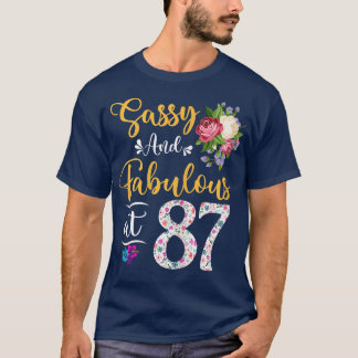 Camiseta Floral Fabulosa Y Sencilla A Los 87 Años