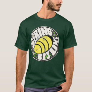 Camiseta Floral Feliz Hippie Grasa Abeja Primavera Como