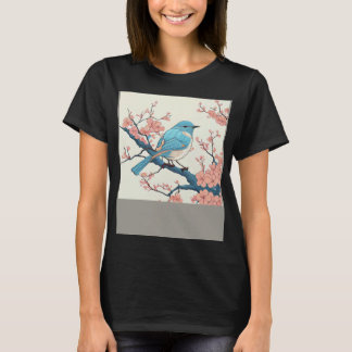 Camiseta Floral floral Sakura Branch Fligh