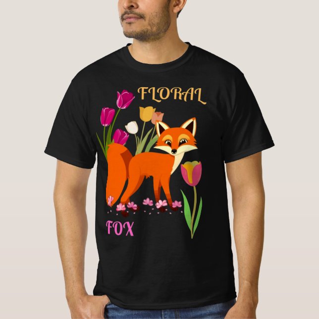 Camiseta Floral Fox Habitat (Anverso)