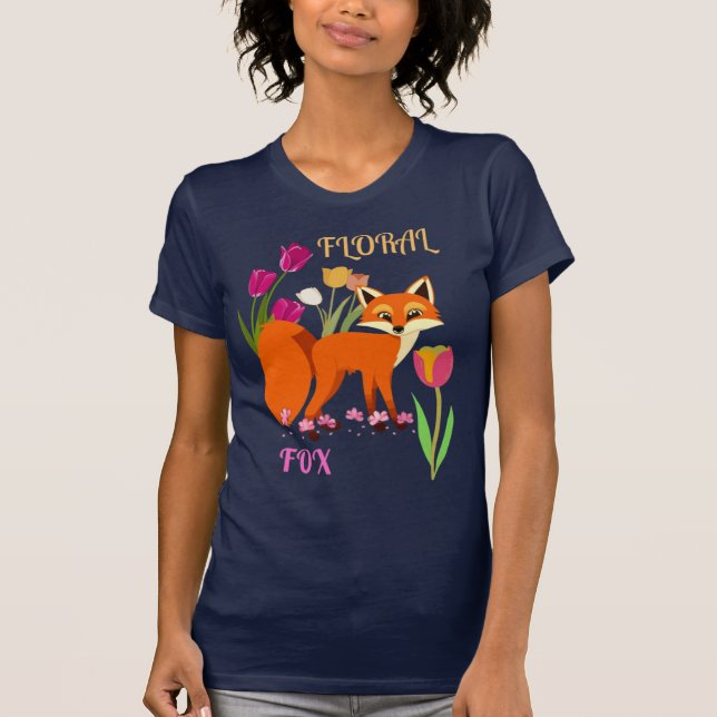 Camiseta Floral Fox Habitat (Anverso)