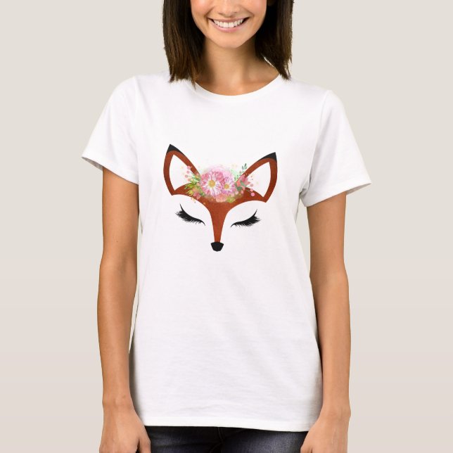 Camiseta Floral Fox T-Shirt (Anverso)