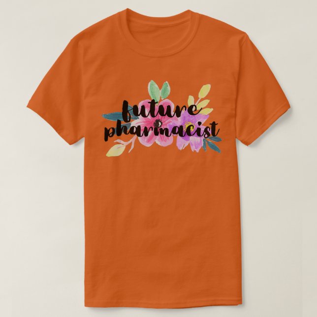 Camiseta Floral Future Pharmacist (Diseño del anverso)