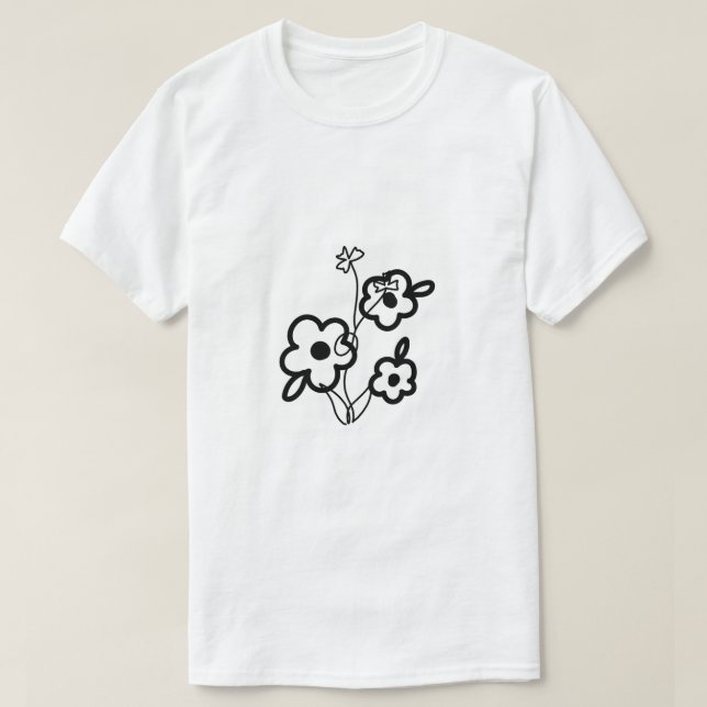 Camiseta Floral Garden Botanical Leaves - Nature Art Design (Diseño del anverso)