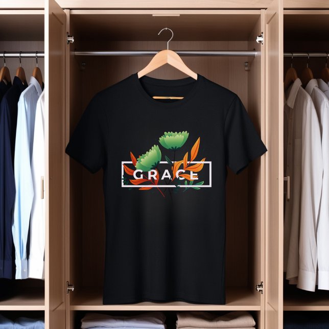 Camiseta floral Grace - Arte natural elegante (Subido por el creador)