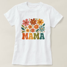 Camiseta floral Groovy Mama - Feliz día de la madr