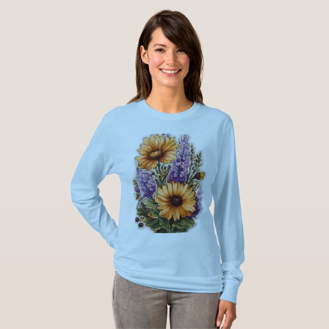 Camiseta Floral Haven (Anverso completo)